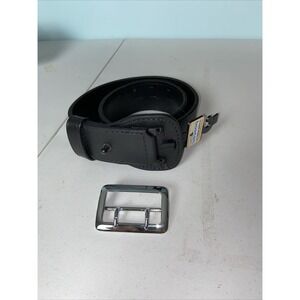 Boston Leather Belt 26 Black 6601